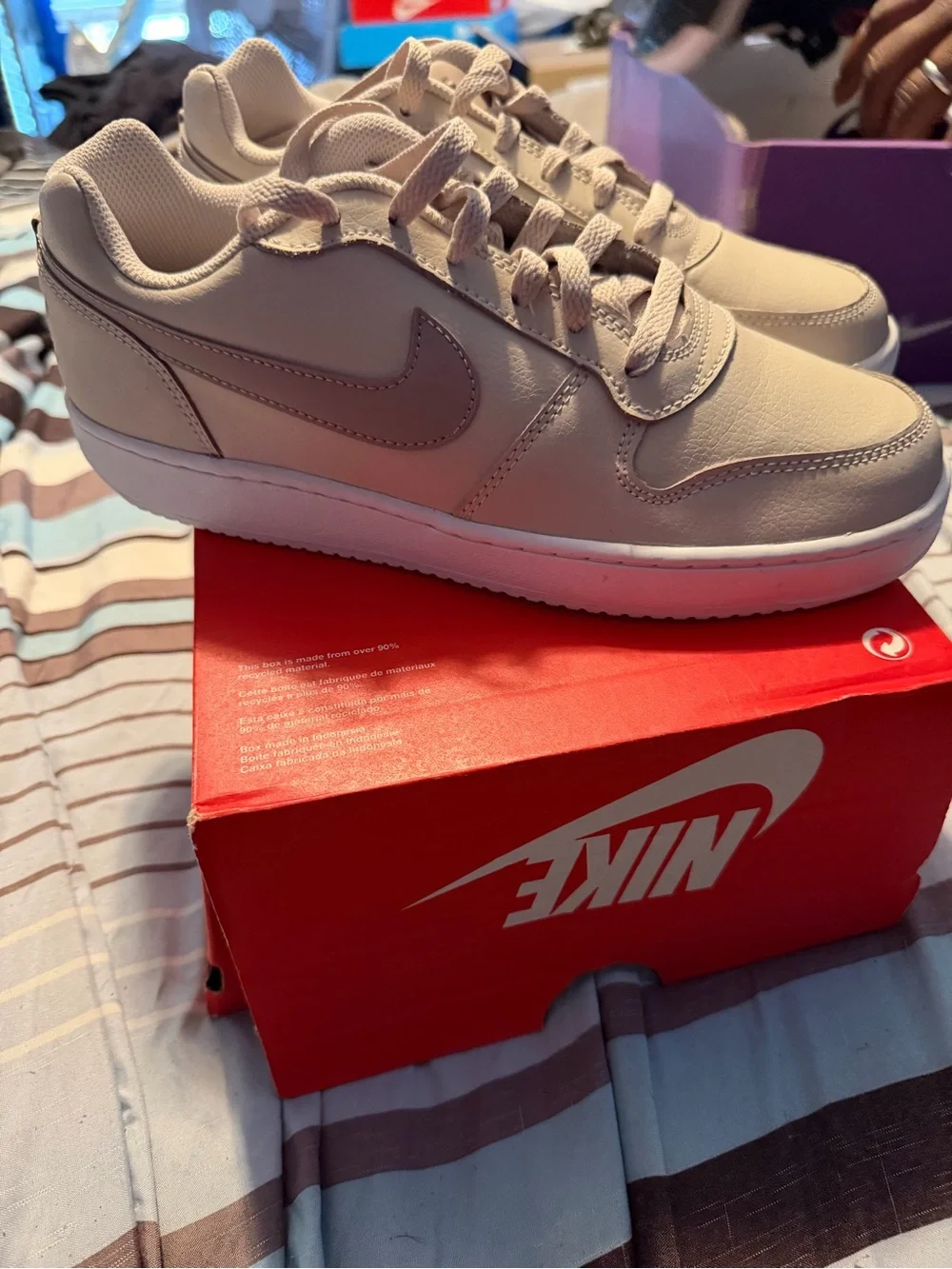 Nike Beige/Cream Low-Top Sneakers